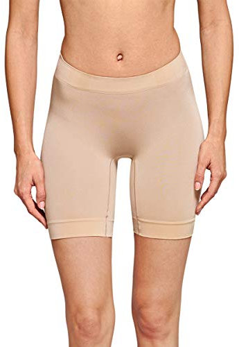Schiesser Damen Longshorts Unterwäsche nahtlos-Seamless Light Hipster, Sand_154481, XL