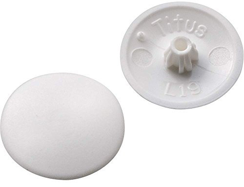 Screw Cap Covers - for Phillips and Square-X - White (100 per Pack) by Rockler