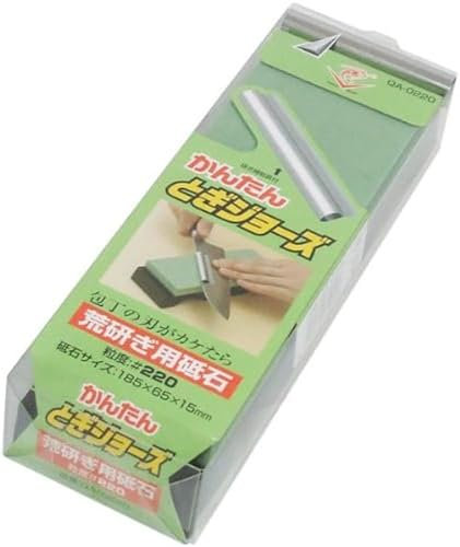 Naniwa abrasive Mfg Shrimp mark Easy sharpen Togi-Jaws whetstone with sharpening aids #220 QA-0220 (Japan Import)