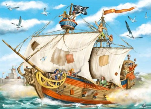 Ravensburger Piratenschiff auf See - Puzzle