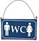 Blechschild WC Nostalgie