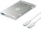 SABRENT Case SSD/HDD Hard Disk Esterno da SATA 2.5 pollici a USB 3.2 Gen 1, Custodia per disco rigido esterno, Adattatore per disco rigido da 7/9,5mm, [Supporto UASP SATA I II III] argento(EC-UM30)