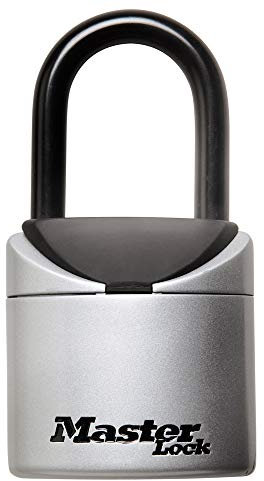 Master Lock 5406D Set Your Own Combination Portable Lock Box, Black, Grey
