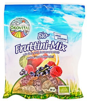 ökovital Bio-Fruttini-Mix, ohne Gelatine 100g