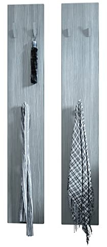Vladon Wandpaneel 140, Made in Germany, Garderobenpaneel bestehend aus 2 Paneelen, Avola-Anthrazit (je 24 x 140 x 2 cm)