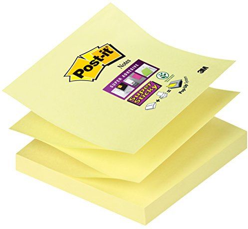 Post-it, Farbige Haftnotizen, 12er Vorteilspack Sticky Z-Notes, Bunte Klebezettel und Haftnotizzette, Selbstklebende Notizzettel für Büro und Studenten, 12 Blöcke à 90 Post-Its, 76 x 76 mm, Mittel