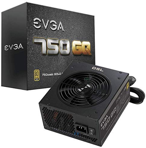 EVGA 210-GQ-0750-V1 Unidad de - Fuente de alimentación (750 W, 100-240 V, 50-60 Hz, Activo, 120 W, 748,8 W)