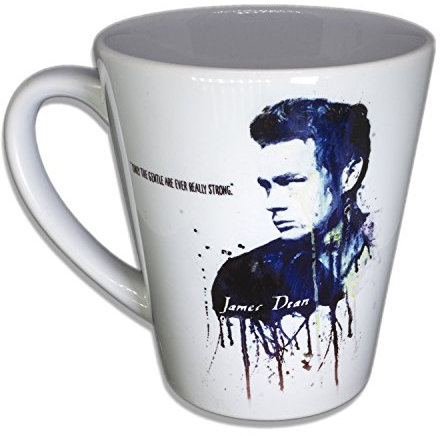 James Dean II - Handarbeit Designer Tasse aus brillanten Porzellan Unikat - Tasse, Becher, Kaffeetasse, Teetasse Keramik Tasse, 330ml, Geschenk für Freunde