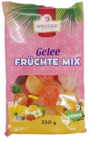 Berggold Gelee Früchte Mix, 5er Pack (5 x 250 g)