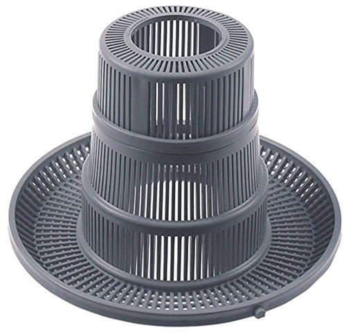 Fagor Filtro redondo para lavavajillas FI-48B, FI-64B, FI-48, FI-48W, FI-64W para desagüe del depósito de 204 mm de diámetro, altura 140 mm, agujero de 50 mm de diámetro