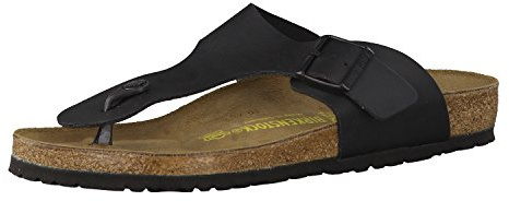 Birkenstock Classic Ramses Birko-Flor 44791, Zehentrenner, Schwarz (Schwarz 49), 43 EU (9 UK)