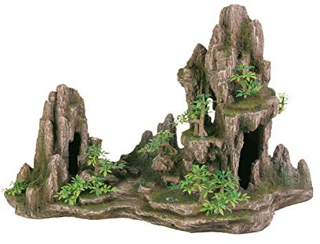 Trixie 8855 Felsformation mit Höhle/Pflanzen, 45 cm