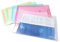 Rapesco 0696 Dokumentenmappe mit Druckknopf, A4+ / Foolscap, unterschiedliche Transparente Pastellfarben, 5 Stück