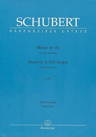Franz Schubert: Messe As-dur D 678 (2. Fassung) für Soli, Chor und Orchester - Klavierauszug mit Bleistift nach dem Urtext der Neuen Schubert-Ausgabe (Noten/Sheet Music)