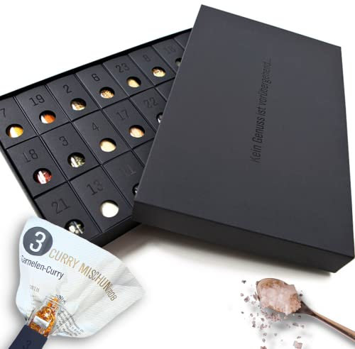Gewürz-Adventskalender – Kalender mit 24 edlen Gewürzen und Rezepten - das ideale Geschenk zum Kochen mit Kräutern und Gewürzmischungen