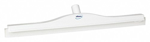 Vikan - Hygiene Vollfarb-Bodenabzieher - Mit festem Hals und Ersatzkassette - 500mm - Weiß