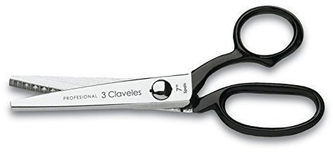 3 Claveles 81 - Forbici a Zig-Zag, Nichel, 17,78 cm