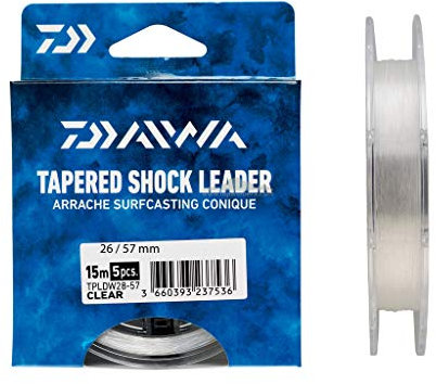 schlagschnur daiwa arrache sur tapper leader - 5 x 15m tpldw2657