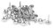 sourcing map 35Stk.8mm Kopfdurchmesser 15mm Höhe Polsternagel Stecknadel Silber