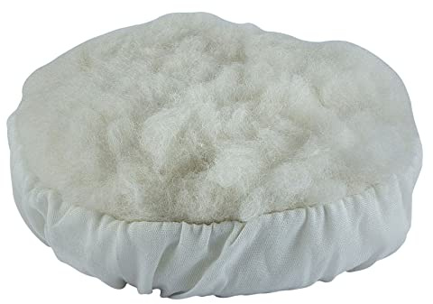 Draper 49212 Lambswool Polishing Bonnet,Blue, 140mm