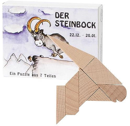 Mini-Steinbock-Puzzle, 7 Teile