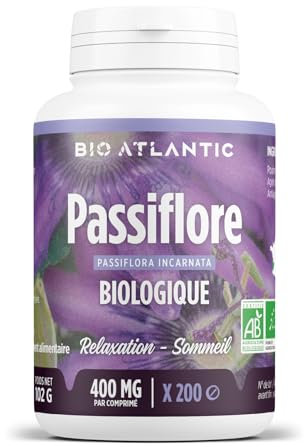 Passiflore Bio - Passiflora incarnata - DÉTENTE, SOMMEIL - 400 mg - 200 Comprimés