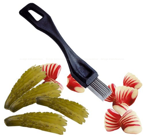 Louis Tellier N8008 Eminceur à Cornichons/Radis, Noir
