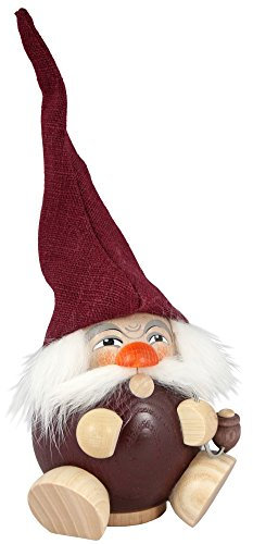 Seiffener Volkskunst | Räuchermann Figur | Duftzwerg 19 cm | Räucherfigur | Räuchermännchen Erzgebirge Original | 19036 | Duftzwerg Lavendel