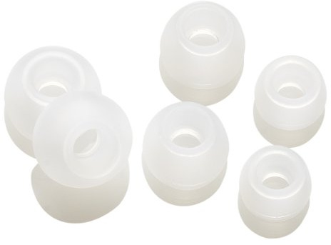 Vivanco EP10W Universal Silikon Ohrpolster für In-Ear (Größe: S/M/L) weiß