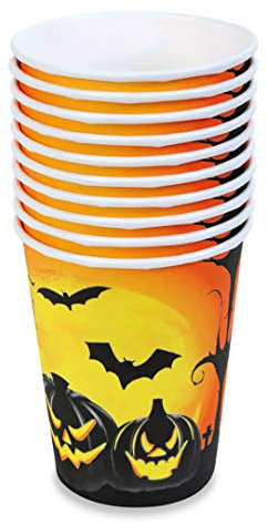 Lot de 10 gobelets en carton pour Halloween