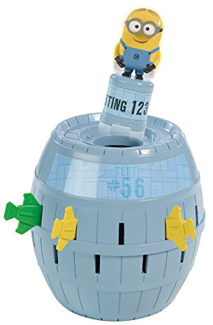 TOMY Kinderspiel Pop Up Minions - hochwertiges Aktionsspiel für die ganze Familie aus dem Film Ich - Einfach unverbesserlich - verfeinert die Geschicklichkeit Ihres Kindes - ab 4 Jahre