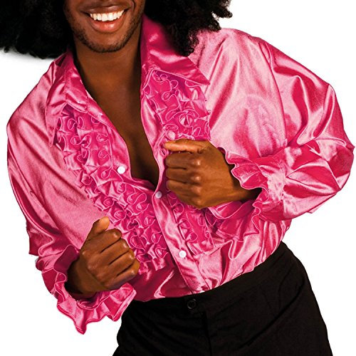 Boland 87082 Chemise disco pour homme Rose