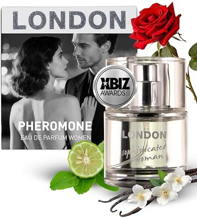 HOT Pheromone Parfum London Woman 30 ml I Femininer Damenduft mit vielschichtigen Duftnoten & Pheromonen I Für unbeschreibliche Anziehungskraft I Parfum Damen