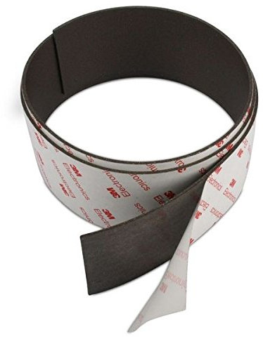 1m Power-Magnetband aus Neodym (magnets4you) - 1000 x 50 x 1,5 mm Rückseite selbstklebend mit 3M Kleber, stark magnetisch + zuschneidbar, 4X stärker als normales Magnetband