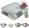 ULLENBOOM Krabbeldecke für Baby 120x120 cm, 100% OEKO-TEX Materialien, Made in EU, Dick & weich gepolstert, Mint Grau - ideal als Babydecke & Spieldecke Baby