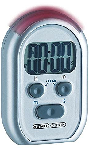 TFA Dostmann Shake Awake digitaler Timer und Stoppuhr, 38.2019, mit Alarmton/Lichtsignal/Vibrationsalarm