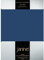 Janine Spannbettlaken Elastic - extra weiches und elastisches Spannbetttuch - für Matratzen 90x190cm bis 120x200cm Marine