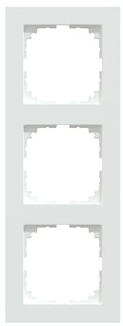 Schneider Electric Merten M-Pure-Rahmen für Steckdosen und Schalter, 3-fach, aktivweiss, Artikelnummer MEG4030-3625