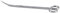 DUPLA Scaping Tool Edelstahlschere I Gebogen 30 Grad I Hochwertiges Edelstahl I 270 x 4 mm
