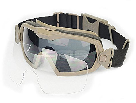 ATAIRSOFT Airsoft Schutzbrille Taktische Schutzbrille Fan Version Kühler Antibeschlag Brille Ski Snowboard Fahrrad Sport Jagd Radfahren (DE)