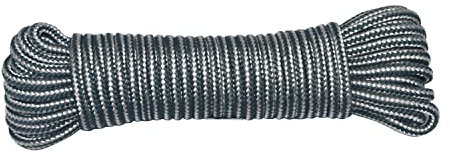 Amig - Corda intrecciata in polipropilene bianco e verde Mod.20130 - Cordino multiuso ideale per fai da te in casa, costruzione, pesca o nautica, giardinaggio o agricoltura - Dimensioni: Ø 4 mm x 10 m