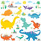 Decowall DW-1505 - Adesivi stacca e attacca - Dinosauri - Adesivi da parete per la cameretta dei bambini Dw-1703