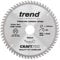 Trend Wood Circular Saw Blade, 190mm Diameter, 30mm Bore, 60 Teeth, 2.4mm Kerf, +5° Hook, TCT, Extra-Fine Finish, CSB/19060