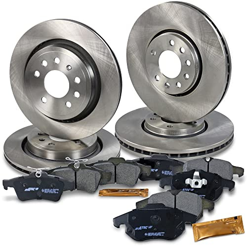 BESTPRICE ATP Bremsenset inkl. Bremsscheiben vorne Ø 302 mm + hinten Ø 292 mm +