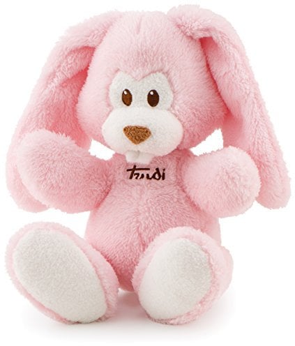 Trudi Coniglio Cremino rosa Peluche e Doudou carillon per neonati. Orsacchiotti Baby per bambini. Regalo neonato primi mesi | 18x26x10cm taglia S | Baby Cremino | modello 18128