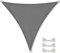 CelinaSun Voile d'ombrage Pare-Soleil Jardin Balcon Polyester PES hydrophobe Triangle 3,6 x 3,6 x 3,6 m Anthracite
