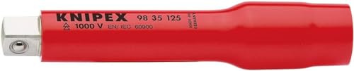 KNIPEX Verlängerung mit Innen- / Außenvierkant 3/8 125 mm, 98 35 125