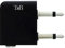 T'nB ® Adaptateur Audio pour Avion / Pour Casques et Ecouteurs Stéréo (Noir)