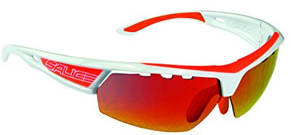 Salice 005 Sport Bicycle Goggles, White/Orange, Taille Unique