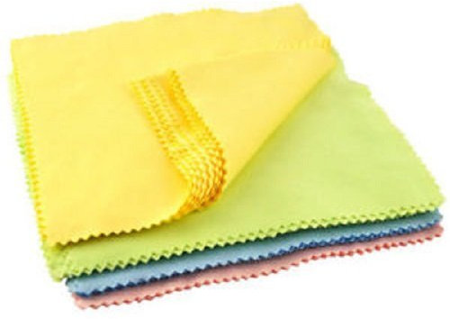 Pencilupnose Microfiber Cleaning Cloths 14cm x 14cm 6x Colorful Cloths for Cleaning Glasses, Spectacles, Camera Lenses, iPad, Tablets, Phones, iPhone, Android Phones, LCD Screens DVD's and CD's